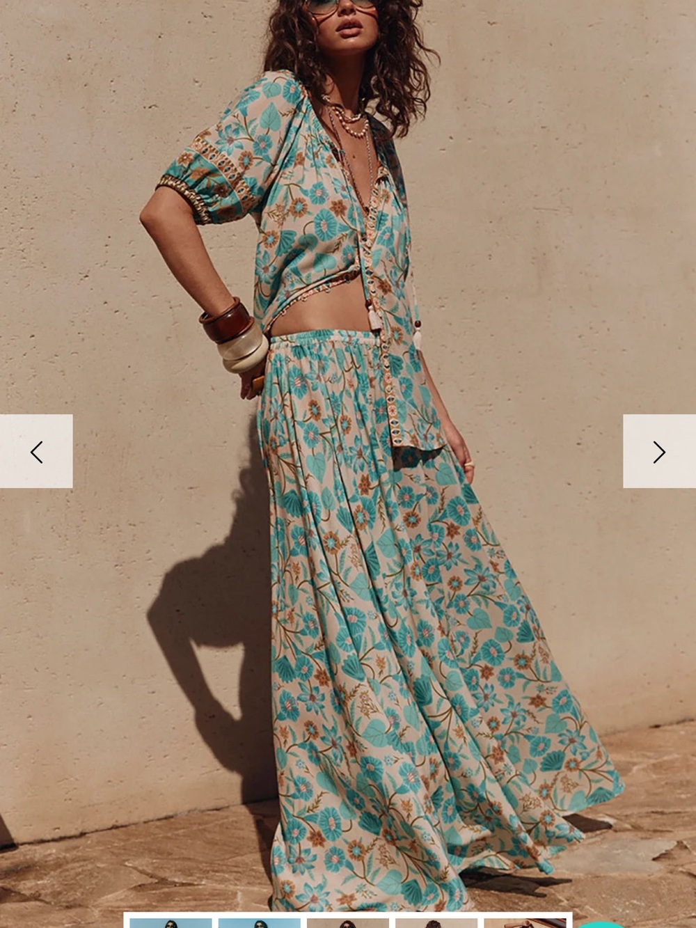 Spell NWT Goldie Maxi Skirt